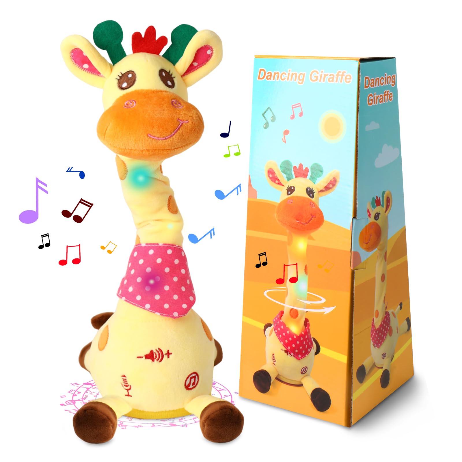 Photo 1 of *UNTESTED*
LLUKEME Dancing Talking Giraffe Toy, Stuffed Animal Baby Toy Repeating What You Say, Glowing Musical Electronic Giraffe Gifts for Toddlers 1-3 Years Old (Giraffe)