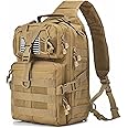 HAOMUK Tactical Sling Bag Pack Military Rover Shoulder Sling Backpack EDC Molle Assault Range Bag