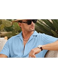 HOTake Men's Summer Beach Vacation Shirts Casual