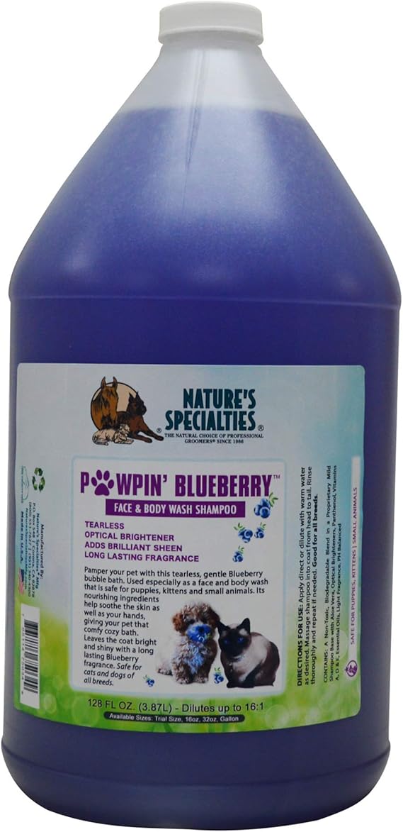 blueberry scented dog shampoo