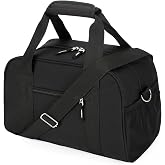 Searock 14-Inch Small Gym Bag for Men & Women, Mini Duffle Bag for Travel | Lightweight Carry On Duffel Bag for Travel, Sports, Fitness & Workout, Black