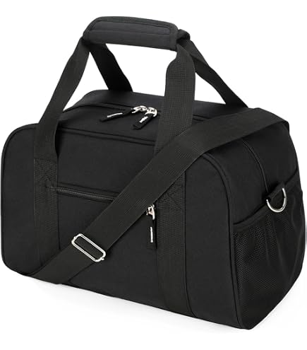 Apenze Small Gym Bag,12 inch Carry On Bag | Mini Duffle Bag ,Lightweight , Overnight Travel Bag,Black