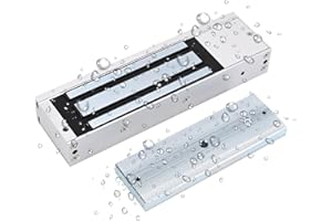 YUANWIN Electromagnetic Lock Waterproof 1200LBS 500KG Holding Force Electric Magnetic Door Lock 12V Fail Safe NC Mode for Access Control System