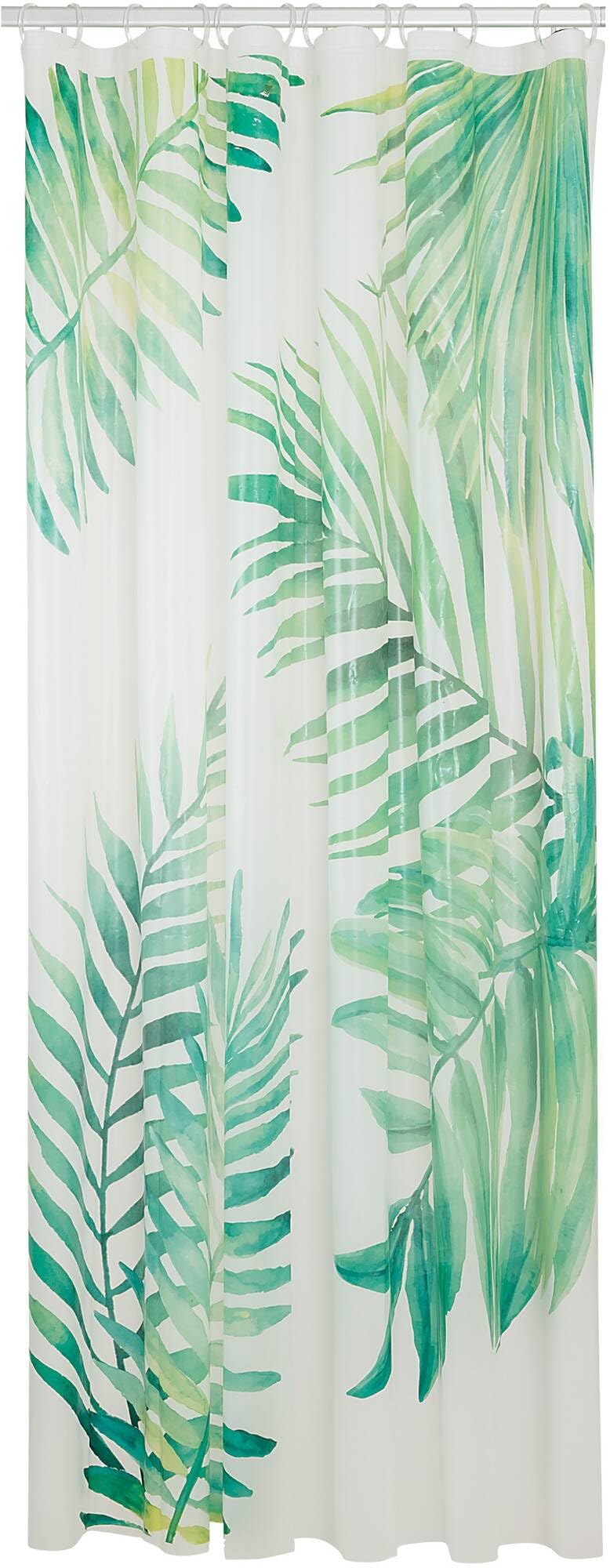 Sealskin Leaves Shower curtain 180x200 cm PEVA Green / White