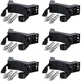 LrqzHsyl 6PCS Propane Tank Holder Propane Tank Mount Gas Cylinder Holder with Screws and 59 Inch Safety Chain Suitable, Suita