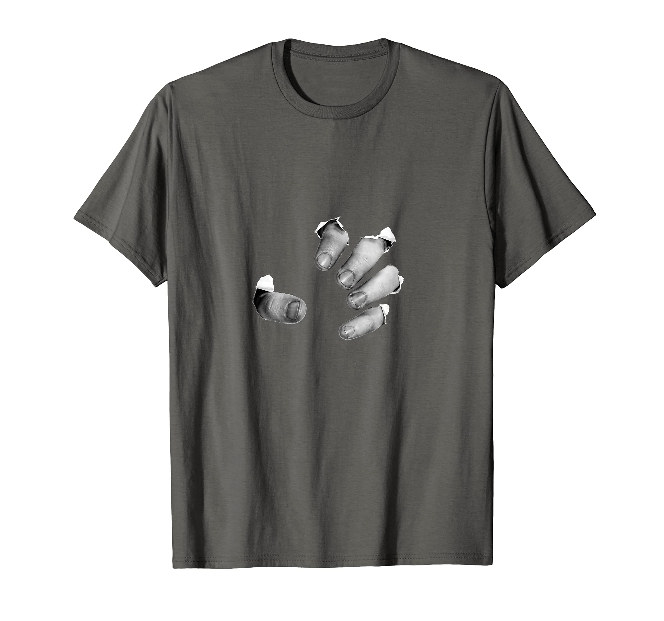 Scary Horror Morbidly Curious Hand Coming Out of Your Body T-Shirt