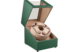 Automatic Watch Winder Box, Quiet Japanese Mabuchi Motor Rotating Watch Case for Storage Display, with Programmable Settings 