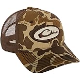 Drake Waterfowl Men's Oval Logo Foam Front Ball Cap, OSFM - Low Profile Cap w/Cotton Front Panels, Mesh Back, Snap Closure