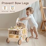 ROBOTIME Wooden Baby Walker Pram Toy Push Along Educational Toy Gift view 7