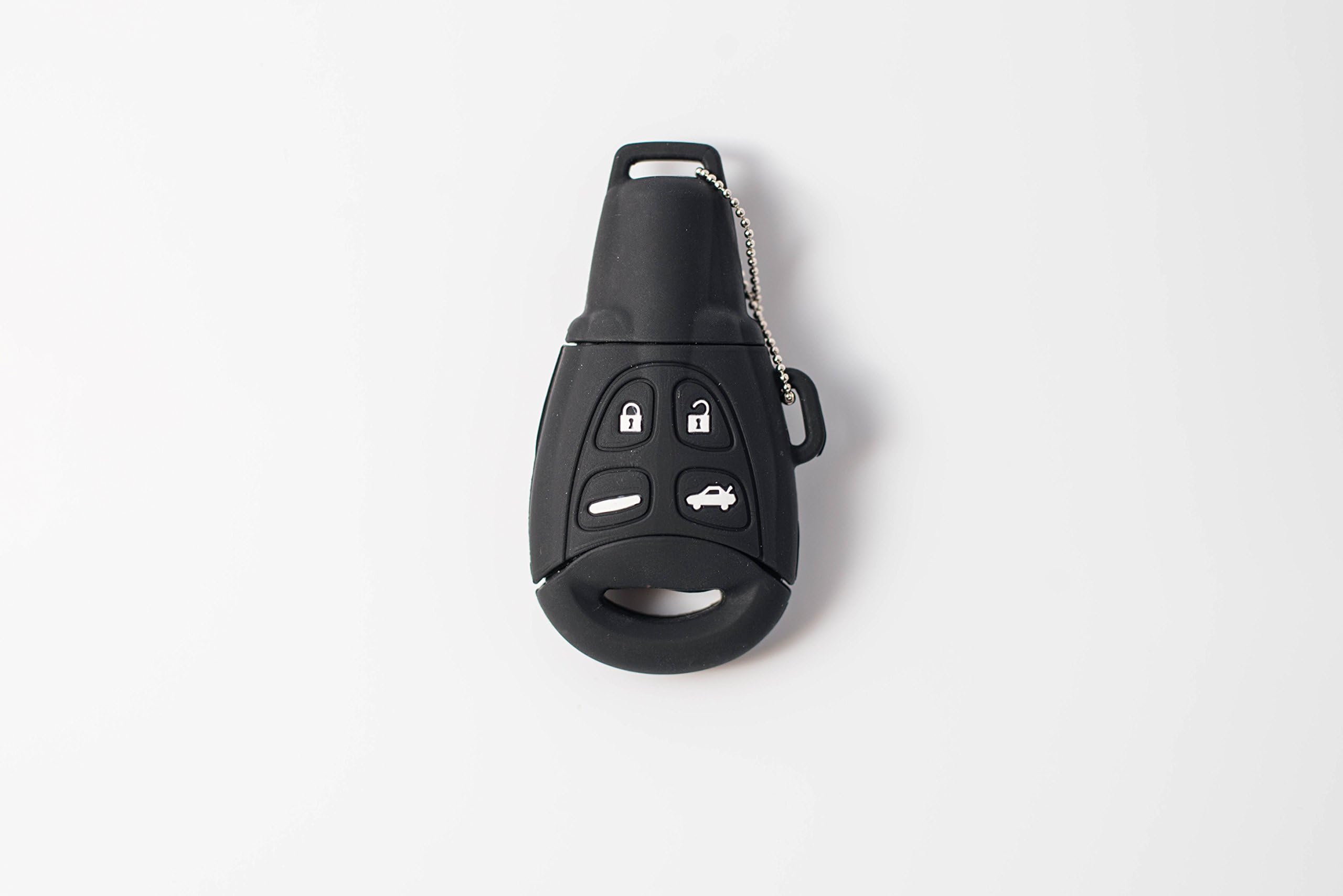 Faabzr - Silicone Skin For Saab 9-3 Key Fob In Black