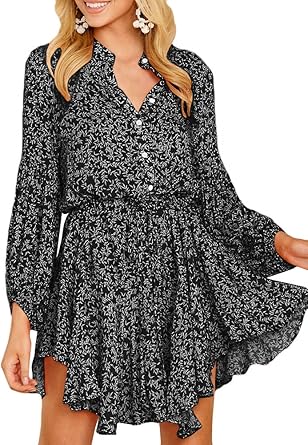 button up flowy dress