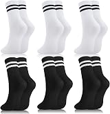 Zuimei 6 Pairs Ladies Socks Sports Gym Ankle Cotton Multicolor Half Cushioned view 8