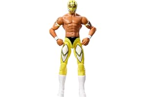 Mattel WWE Action Figure, 6-inch Collectible Rey Mysterio with 10 Articulation Points & Life-Like Look