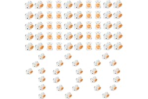 Aydinids 100 pcs Mini Cows Figurines Resin Cows Miniature Animal Figurines Fairy Garden Micro Moss Landscape DIY Crafts