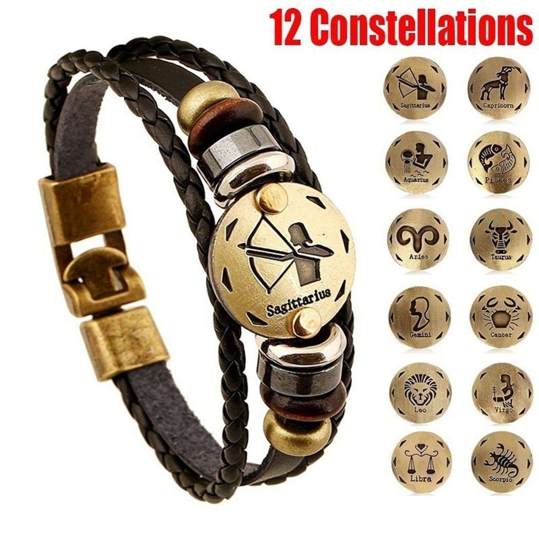 Huhuali Women Simple Casual Alloy Carve Multilayer Woven Bracelets Gifts Strand