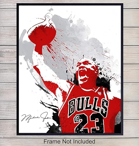 Amazon Com Michael Jordan Chicago Bulls Wall Art Home Decor