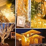 [Lezonic] 220 LED Fairy Lights Mains Powered 25M 8 Modes Copper Wire IP65 Warm view 2