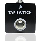 Cheerock Metal Guitar Tap Footswitch Pedal with 6.35mm Mono Output | amp channel switching , time-based effects control, durable metal build, quarter inch output, pedalboard compatible