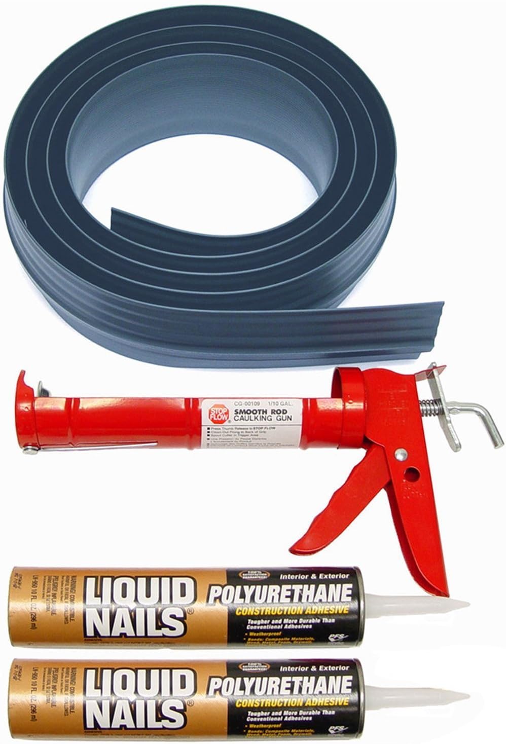 Tsunami Seal 51016 Lifetime Garage Door Threshold Seal Kit - 16' 6", Gray (Various Sizes Available)