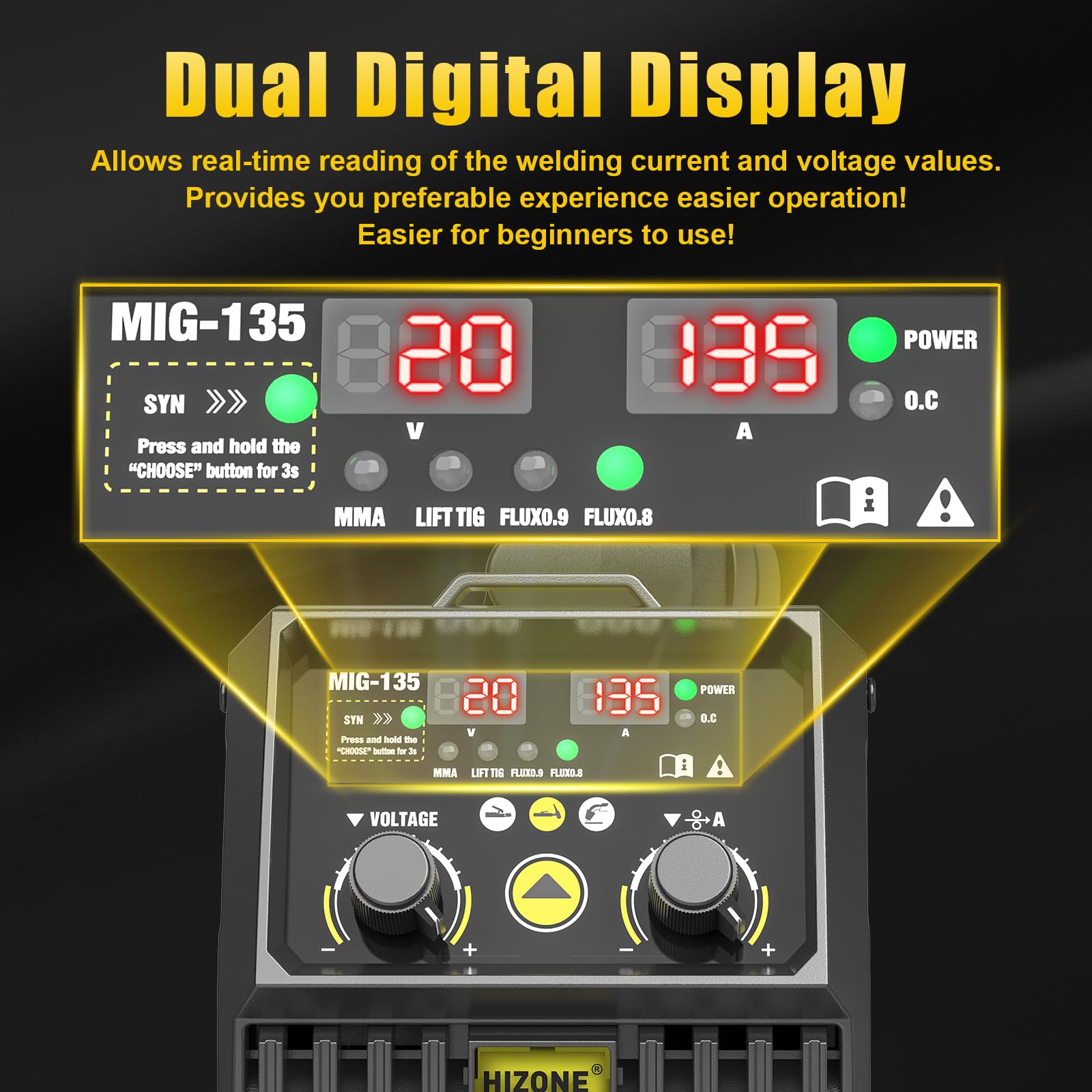 Mua 135A MIG Welder, 110V Flux Core MIG Welder/Lift TIG/Stick 3 in 1 ...