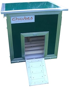 Chicubes Poulailler De En Plastique Pour 3 Poules Avec Rampe Et