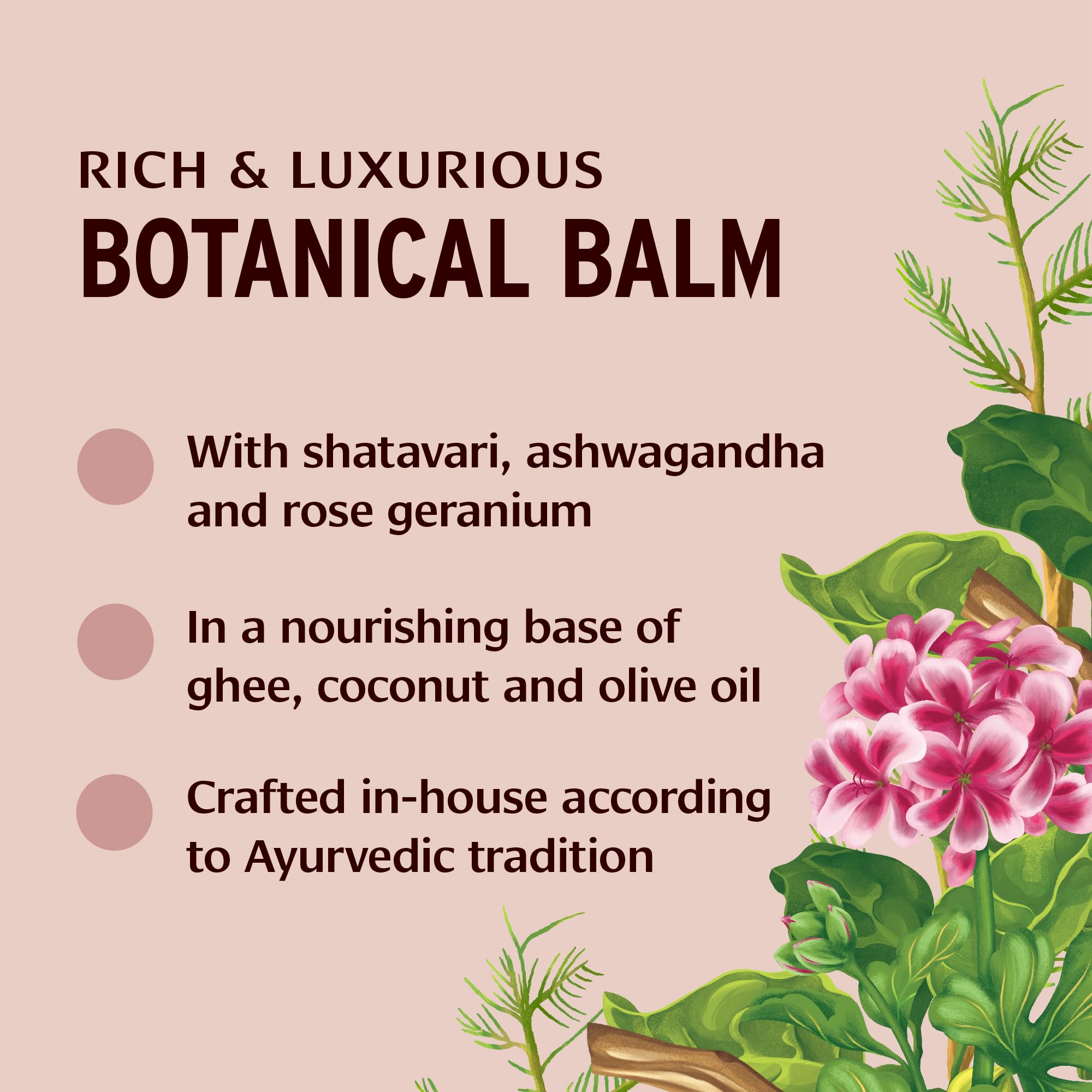 Banyan Botanicals Beauty Balm - USDA Certified Organic, 4 oz - Shatavari & Rose Geranium to Moisturize & Soften Skin