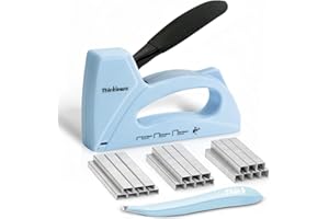 THINKLEARN Light Duty Staple Gun for Wood, Upholstery Staple Gun for Classroom with 1600pcs JT21 Staples 1/4, 5/16, 3/8 inch and Staple Remover, Fabric Stapler Gun for Crafts, Bulletin Board Stapler for Teachers