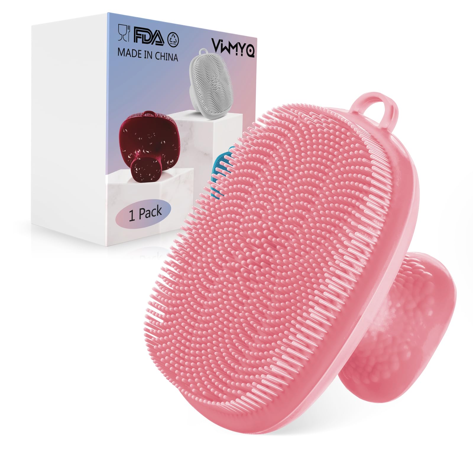 Photo 1 of VWMYQ Silicone face Scrubber for Women Facial Cleansing Brush Silicone Face Wash Brush Manual Waterproof Cleansing Skin Care Face Brushes for Cleansing and Exfoliating