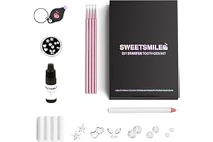 SWEET SMILE GEMS Sweet Smile | The Original DIY Tooth Gem Kit | Tooth Gem Starter Kit | Tooth Gems | Butterfly Tooth Gems | Heart Tooth Gems | Teeth Gems | Star Tooth Gems