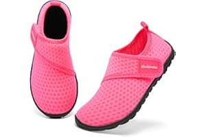 Rechtmien Toddler Kid Water Shoes Girl's Boy's Beach Quick Dry Swim Shoes Lightweight Barefoot Non-Slip Aqua Shoes(Little Kid/Big Kid)