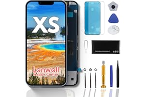 Lenwell Screen Replacment for iPhone Xs Screen 3D Touch Screen Digitizer 5.8”LCD Display with Assembly Full Tool kit Tempered Glass Protector for Model A1920 A2097 A2098 A2099 A2100