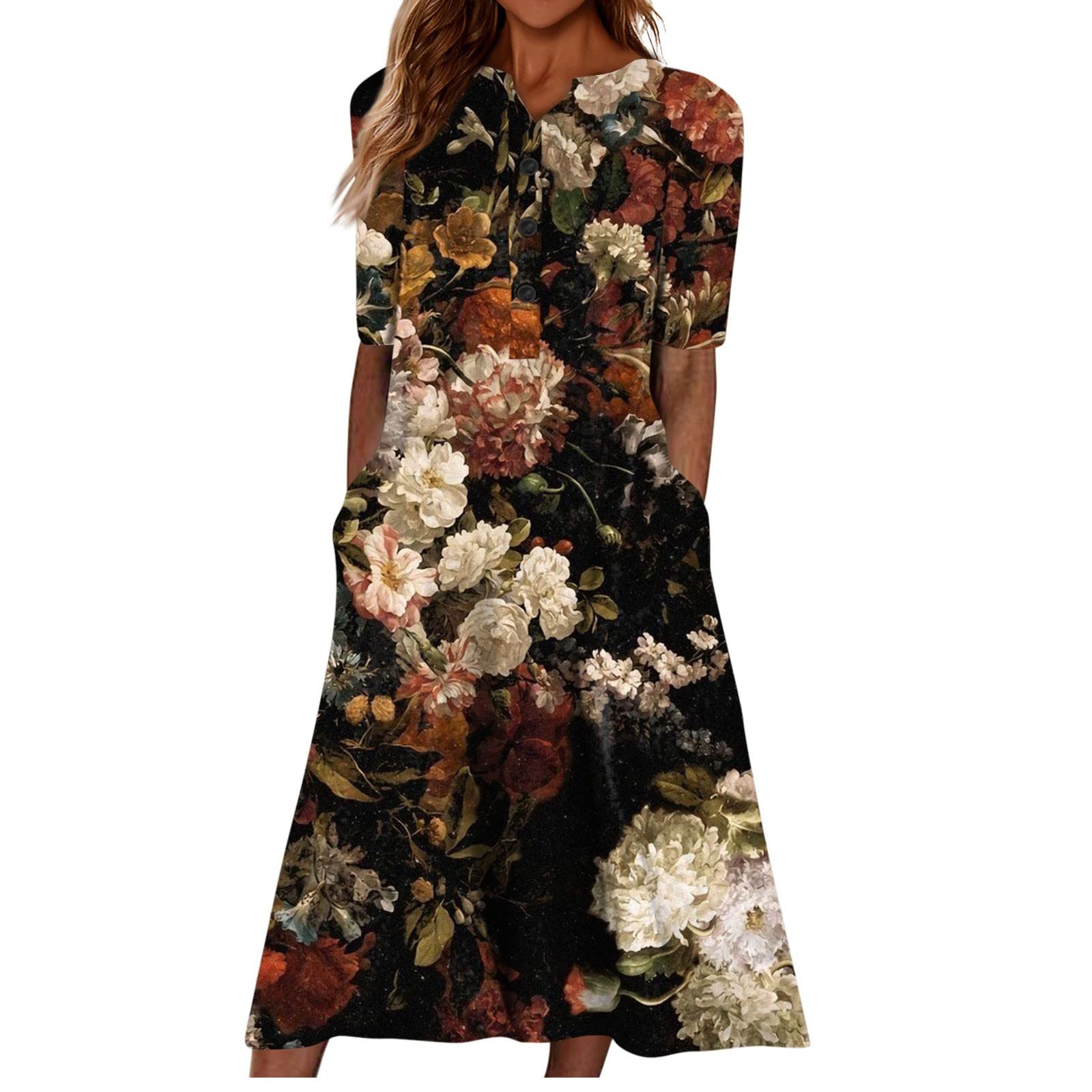 Midi Sundresses for Women Women's 2024 Casual