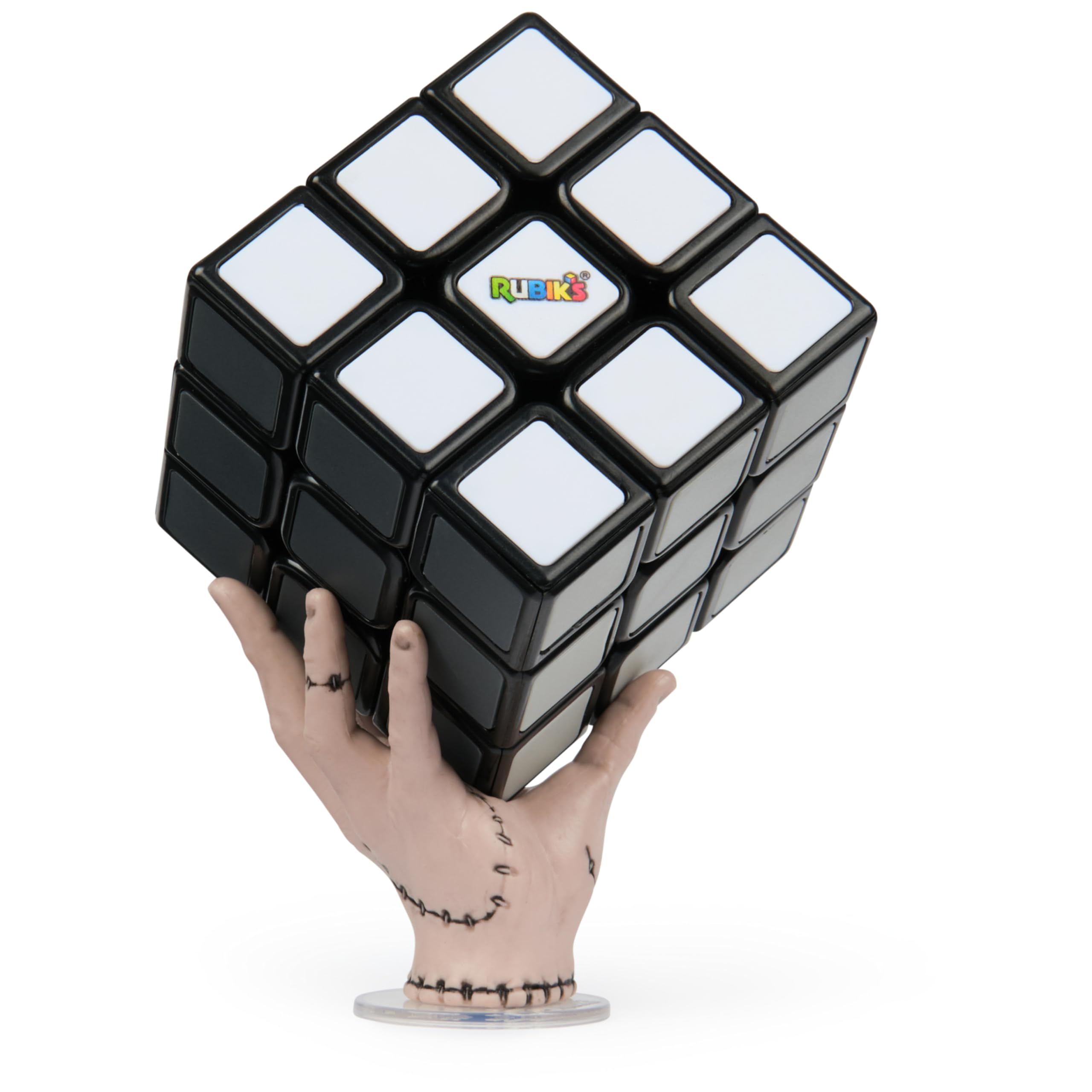 Photo 1 of Rubik’s Cube, Wednesday Cube, Greyscale Wednesday Collectible & Desk Décor, Problem-Solving Brain Teaser, Color-Matching Puzzle, Fidget Toy, Sensory Puzzle, for Ages 8 & Up