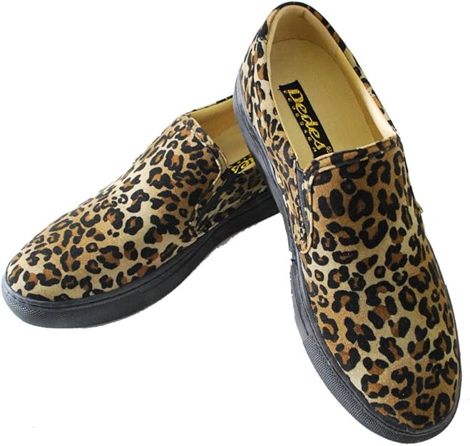 Amazon ロハス Lohas迷彩豹柄スリッポンメンズ スリッポン シューズ デッキシューズ スニーカー スリッポン ローカット メンズ 靴 紳士 ローファー カモフラ カジュアル Bitter ビター L43 Leopard ローファー スリッポン