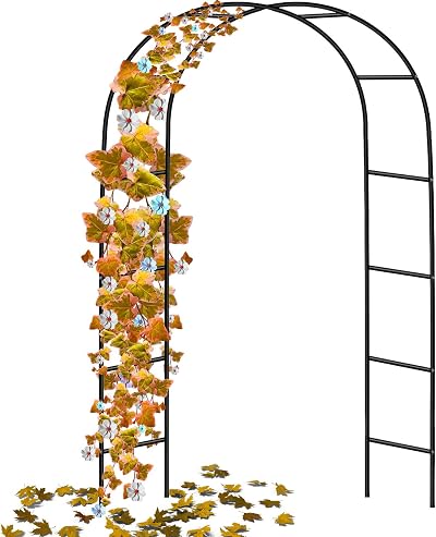 Crystals Garden Metal Arch 2m Arched Trellis Tubular Arbour for Climbing Plants