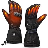 SAVIOR HEAT Heated Motorcycle Gloves for Men Women，Touchscreen 7.4V 3000mAh Rechargeable Battery Electric Gloves for Cycling Riding Snowmobile Skiing