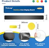 Wukong Magnetic Stainless Black Boards Strips Pack of 4 30x3 cm Adhesive view 3