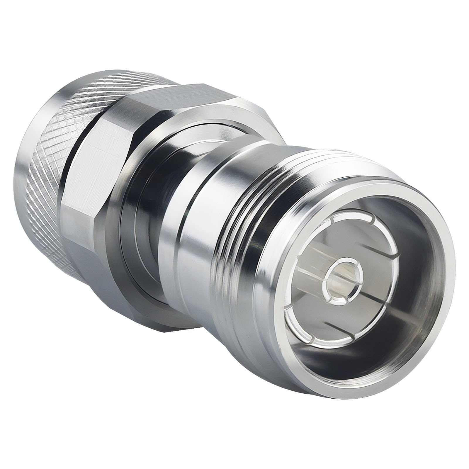 YILIANDUO 4.3/10 Mini DIN Connector Coaxial 4.3-10 Mini DIN Female to N Male Plug Connector RF Straight Adapter Low PIM Adaptor Converter