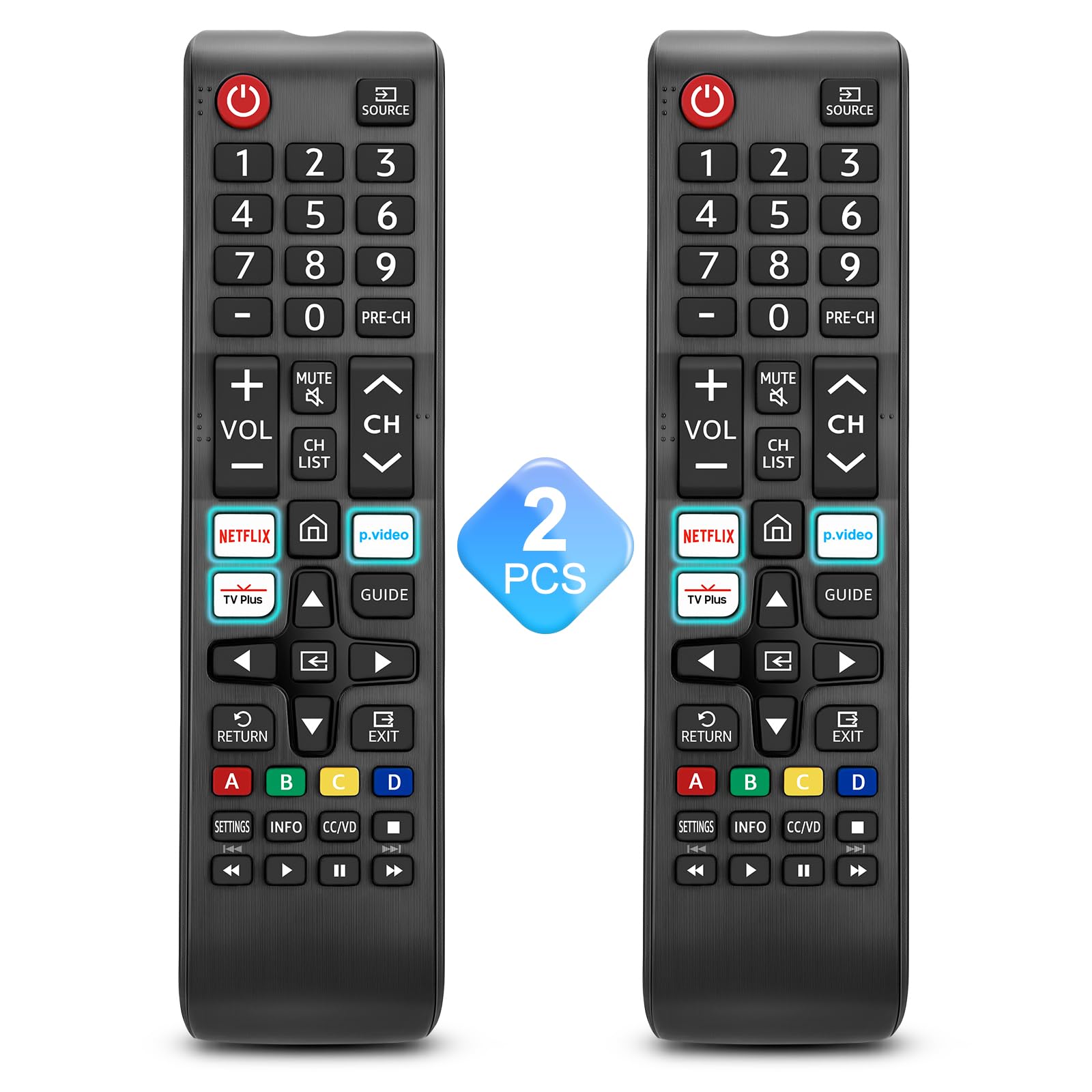 Photo 1 of ?Pack of 2? Universal for Samsung-TV-Remote-Control Replacement,Compatible with All Samsung Smart Frame QLED LED 7 Series TVs
