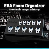 DURATECH 10-Piece 3/8 Inch Drive Crowfoot Spanner Set 10–19 mm Chrome Vanadium view 7
