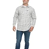 Wrangler Men's Big and Tall Plaid Button Down Shirt