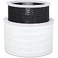 clair Air Purifier Replacement Filter, Three (3) Filter Package, Pre-Filter, CEPA* Embossed H13 True HEPA Filter, Activated Carbon Filter for Deodorization, White