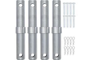 LJJJXXX 4Pcs Scaffolding Coupling Pin, 1.2"OD x 8.6"L Attachment Scaffolding Latch Galvanized Material No Burrs