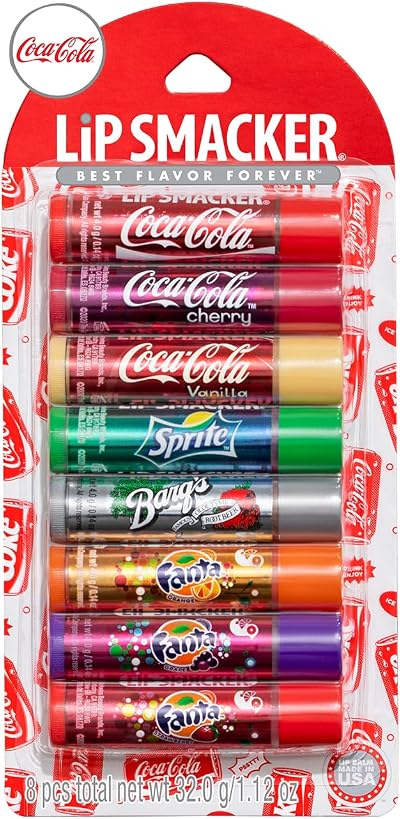 Lip Smacker Coca Cola Fanta Sprite Coke Lip Balm Set 8 Pack New