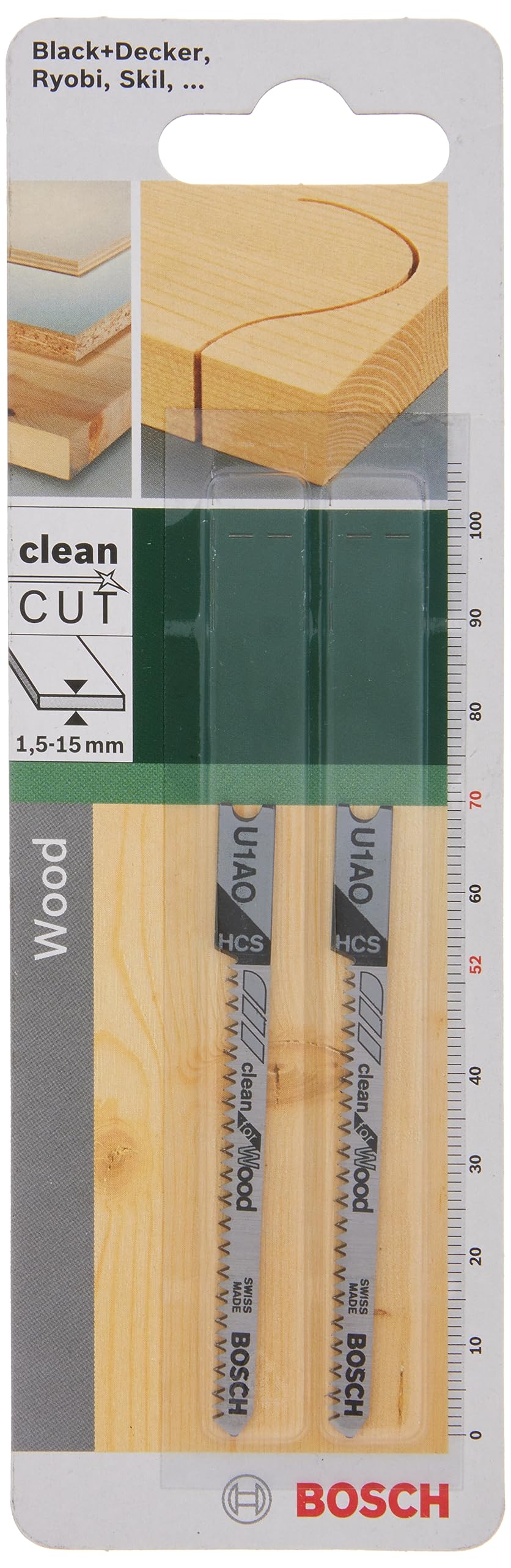 Bosch 2609256761 Jigsaw Blade HCS, U 1 AO