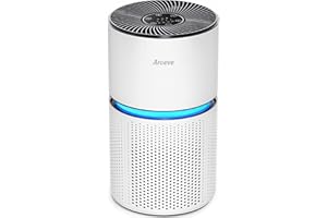 AROEVE Air Purifiers for Home Large Room Up to 1095 Sq Ft Air Cleaner Coverage CADR 220m³/h H13 True HEPA Remove 99.9% of Dust, Pet Dander, Pollen for Office, Bedroom, MK03- White