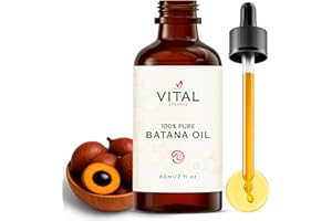 Vital Strands Batana Oil for Hair Growth – 100% Pure & Organic Botana Oil from Honduras – Strengthens, Thickens & Restores Natural Hair – Cold Pressed Raw Scalp & Hair Treatment for Men & Women – 60ml