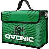 OVONIC Lipo Safe Bag Fireproof Explosionproof Bag Large Capacity Lipo Battery Storage Guard Safe Pouch for Charge &amp; Storage(260X130X180mm 251g)