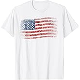 American Flag Men Women Memorial Day 4th of July USA Flag T-Shirt