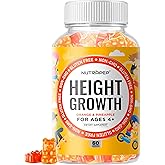 NutraPep Teens Height Growth Supplement Gummies - Kids Grow Taller Natural Height Increaser Multivitamin - with Calcium Vitamin D3 K2 Zinc L-Arginine L-Glutamine L-Ornithine for Boys Girls